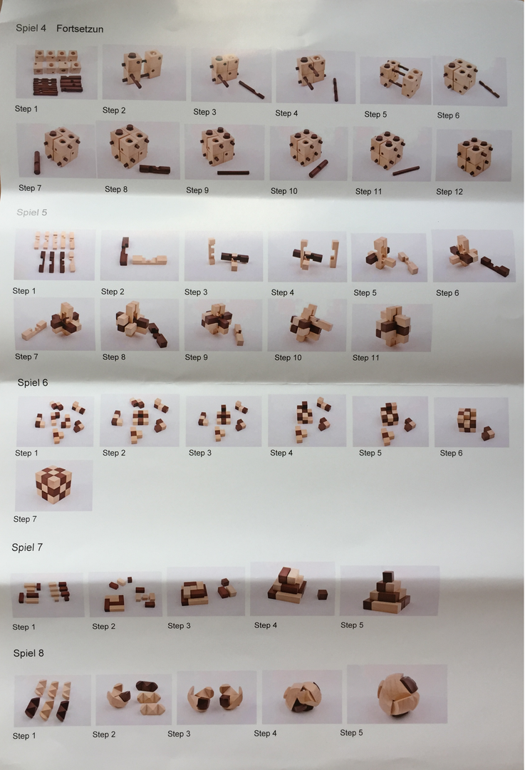 3D-IQ-Puzzle-Holz-Puzzlespiel-Knobelspiele-Geduldspiel-Raetselspiel Auswahl 