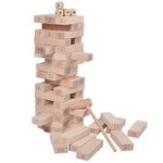 Wackelturm - Geschicklichkeitsspiel aus Holz Natur